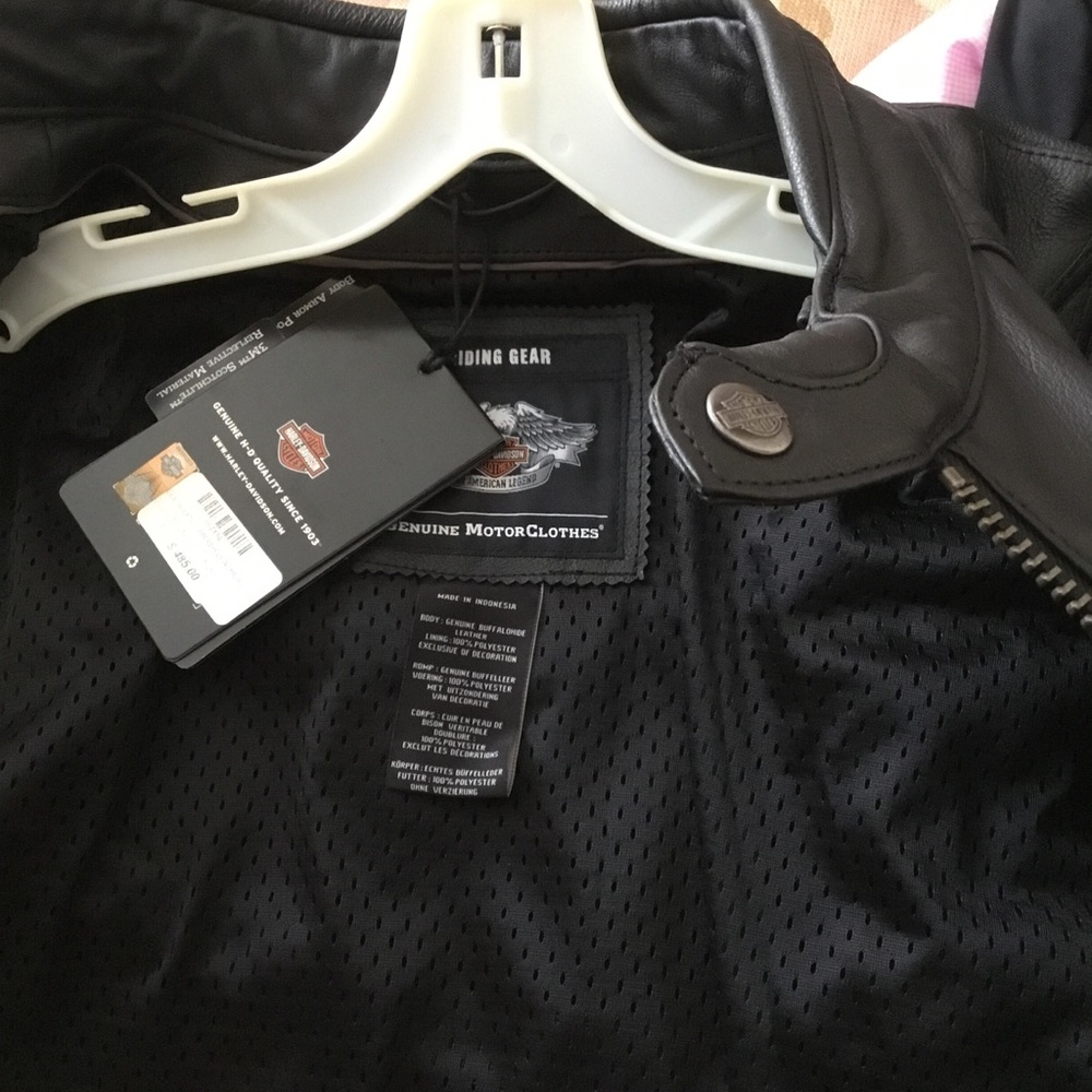 NWT Harley Davidson Telescopic Leather mens jacket - Picture 6 of 8